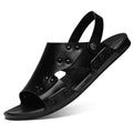 Ciabatte da uomo Valstrend in cuoio, scarpe da spiaggia grandi, scarpe sandali leggere per primavera e autunno