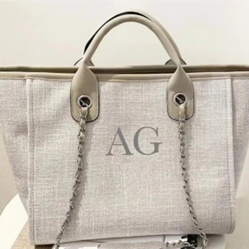 Borsa a tracolla grande capacità Valstrend, portabile, in stile elegante con catena e scomparto spazioso per uso quotidiano