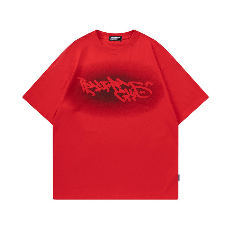 T-shirt casual a maniche corte unisex Valstrend per uomo e donna, stile all-match, morbido e comodo, vista frontale.