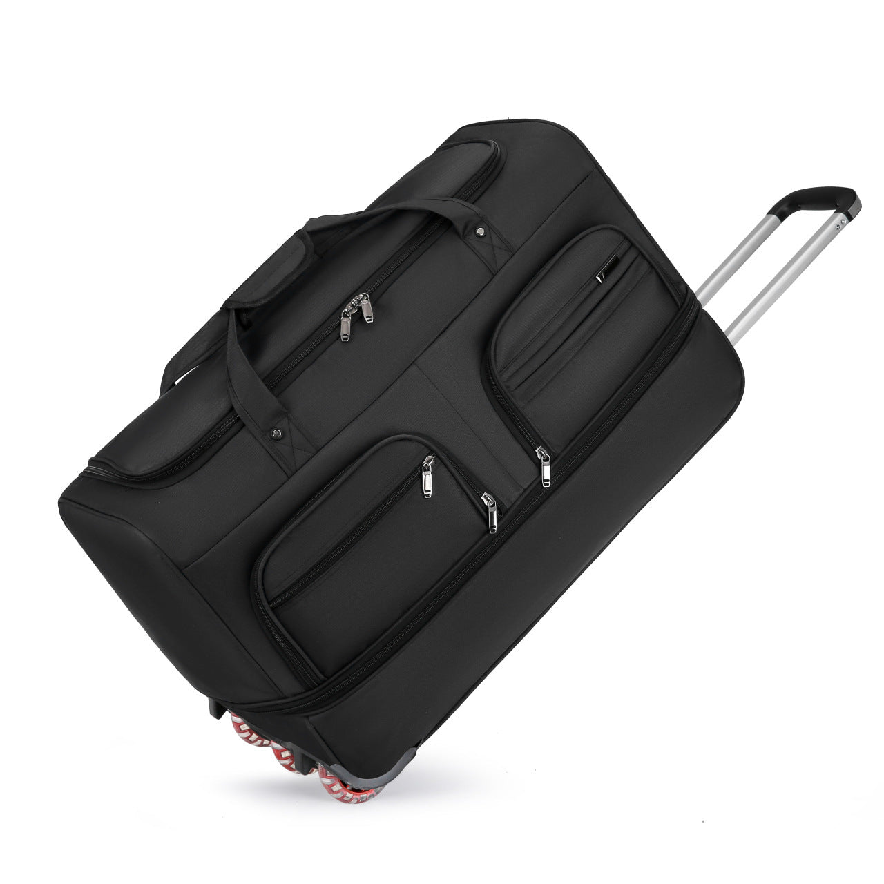 Valstrend shop bag da viaggio capiente, pieghevole e multifunzionale, mostra la tasca principale e le maniglie robuste.