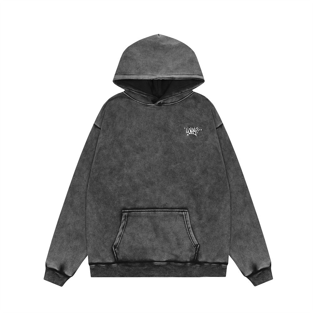 Maglione casual da uomo Valstrend con interno in fleece, stile punk, adatto per autunno e inverno, vestibilità ampia e trendy.