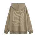 Dark Symbol Paste Cloth Embroidery Brushed Hoody