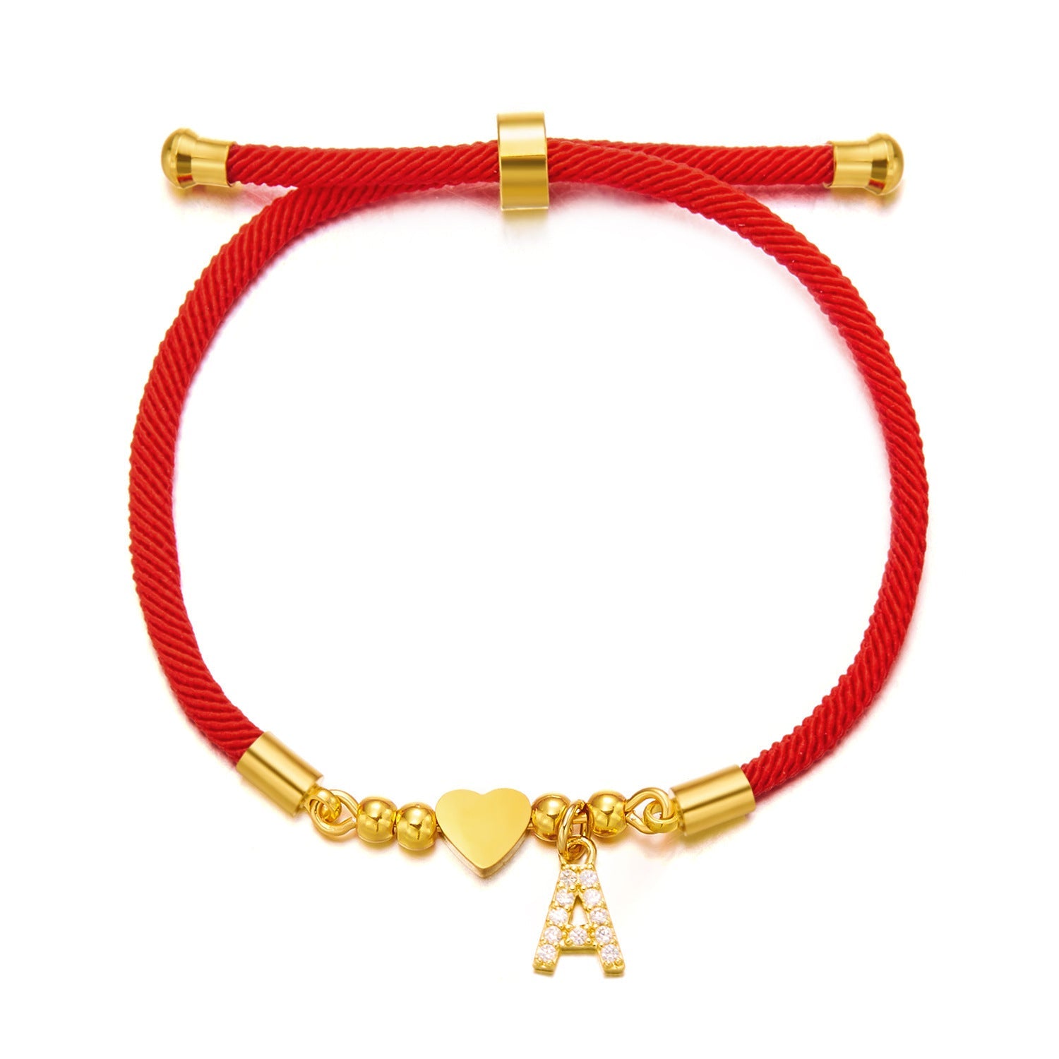 Bracciale in acciaio inossidabile con 26 lettere dell'alfabeto inglese, stile personalizzato e moderno di Valstrend shop
