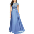 Women's Slim-fit Lace Long Evening Dress