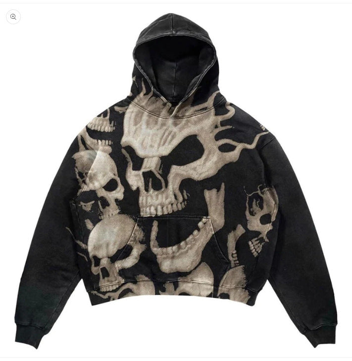 Felpa casual da uomo Valstrend con stampa lettera esplosiva e design casual, in tessuto morbido e comodo.