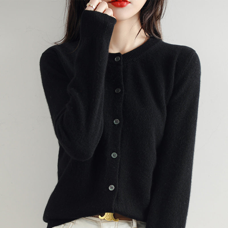 Cardigan donna in maglia corta Valstrend, cappotto cardigan femminile con tessuto a maglia, stile casual e caldo.
