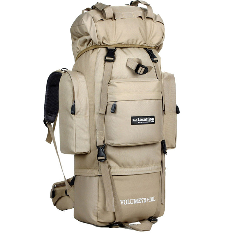 Zaino da escursionismo Valstrend grande capacità, con scomparti e spallacci regolabili, ideale per attività outdoor.