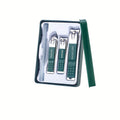Splash-Proof Nail Clipper Set with Gift Box - Includes Manicure & Pedicure Tools, Odorless, No Batteries Required