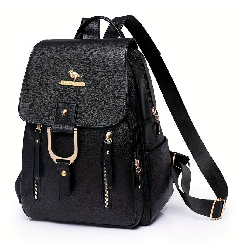 Zaino Valstrend elegante e resistente con grandi scomparti e più tasche, ideale per viaggio e uso quotidiano.