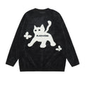Maglione da uomo Valstrend con ricami eleganti, maglieria alla moda e dettagli decorativi colorati.