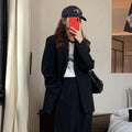 Giacca donna marrone Valstrend in stile coreano primavera e autunno, design elegante, adatta a studenti e look online.