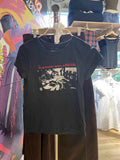 T-shirt slim fit Valstrend con stampa di chitarista in stile retrò americano, cotone a maniche corte, design colorato e dettagli vivaci