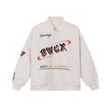 Spring And Summer American High Street Racing Suit Jacket Embroidered Motorcycle Thin Coat Couple