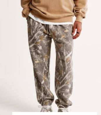 Pantaloni da coppia in pile di inverno e autunno Valstrend con stampa digitale 3D europea e americana, stile casual.