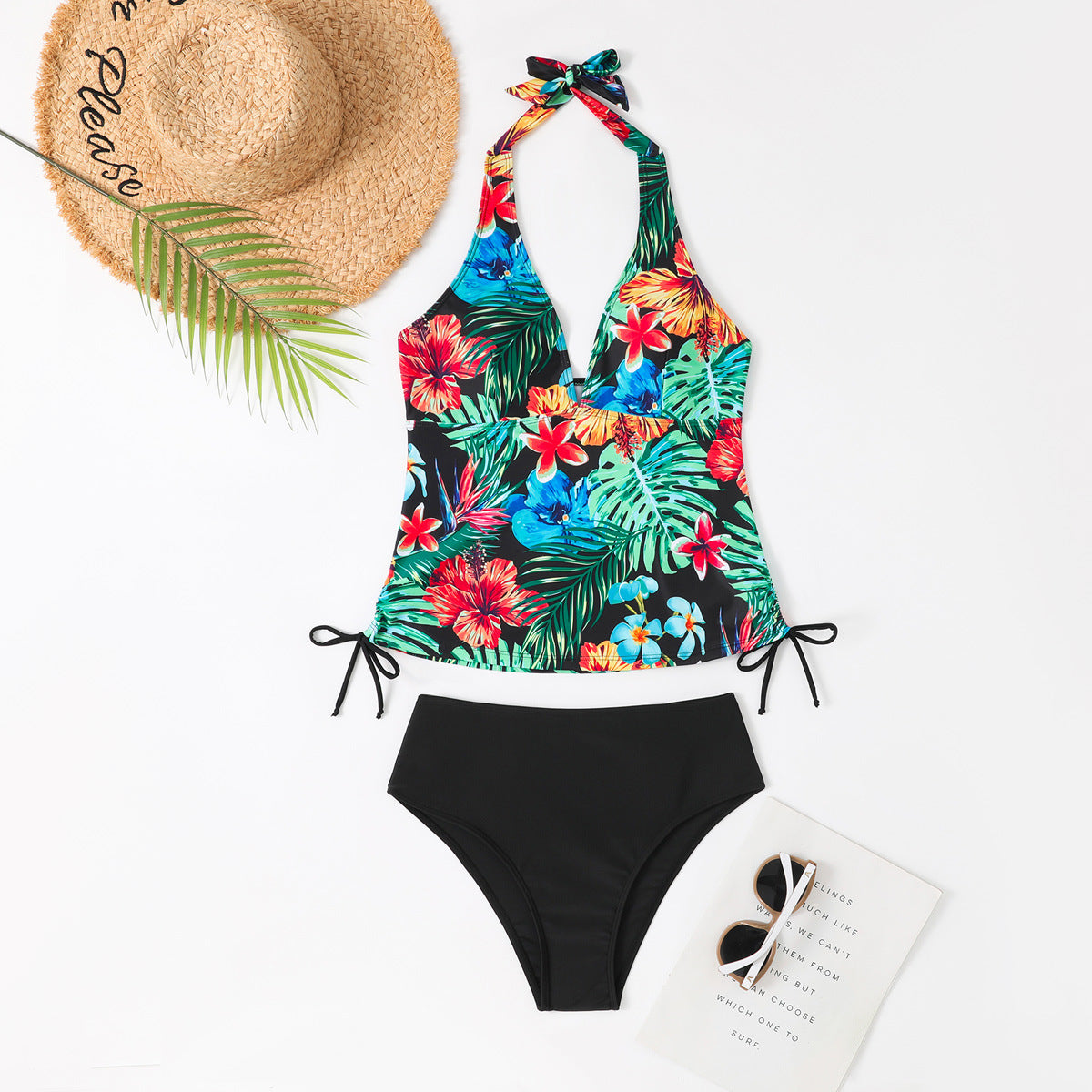 Bikini Ladies Split High Waist Bandage Swimsuit