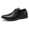 Scarpe da uomo Valstrend in pelle, scarpe eleganti casual da lavoro con lacci, disponibili taglie 39-46.