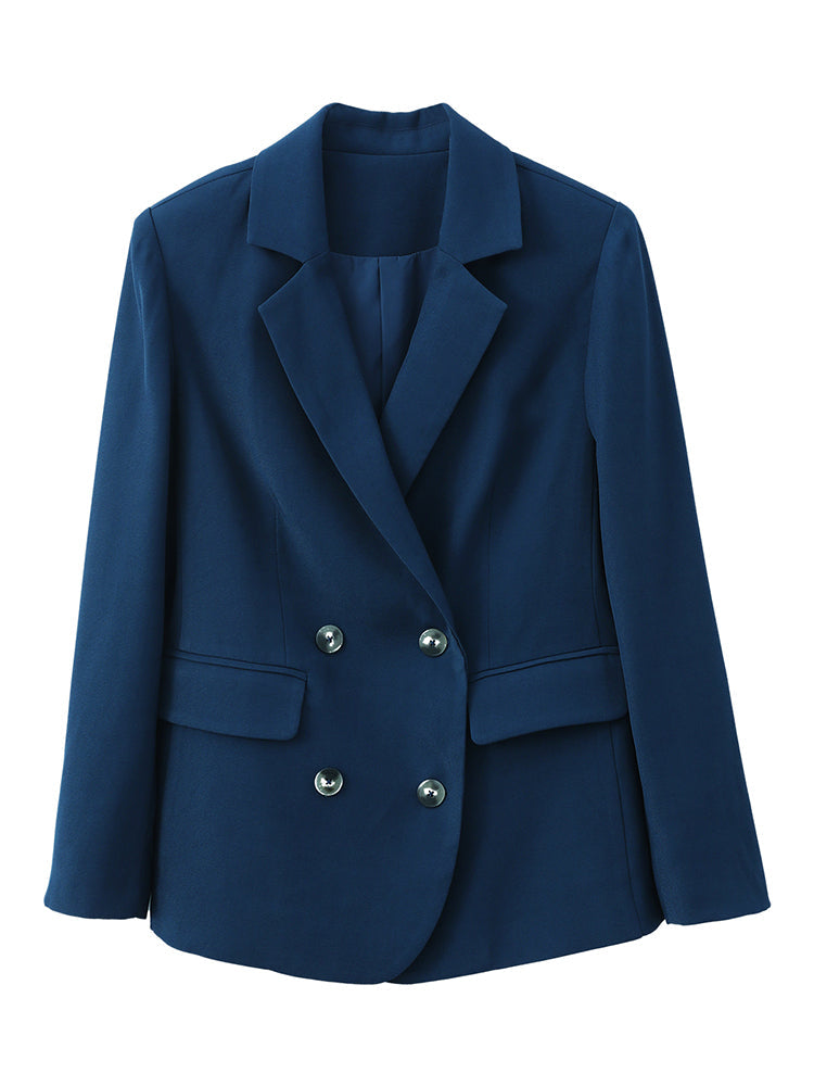 Giacca da donna Valstrend, stile couture in tessuto elegante, perfetta per la primavera e look professionale.