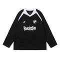 Maglia sportiva a maniche lunghe Valstrend per uomo, colore a blocchi con scollo a V, ideale per primavera e autunno.