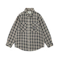 Back Letter Embroidery Loose Casual Polo Collar Shirt Coat