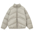 Giacca imbottita stampa Niche XINGX per donna, modello puffer con cappuccio e zip, in tessuto colorato e caldo.