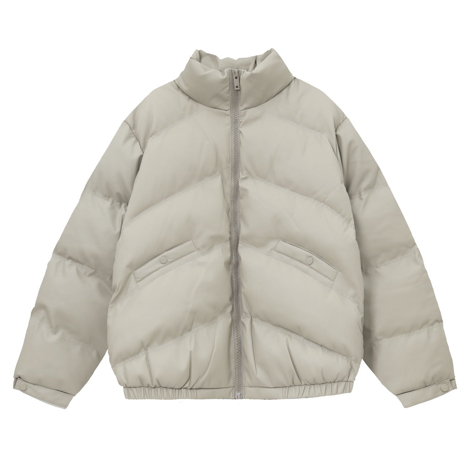 Giacca imbottita stampa Niche XINGX per donna, modello puffer con cappuccio e zip, in tessuto colorato e caldo.