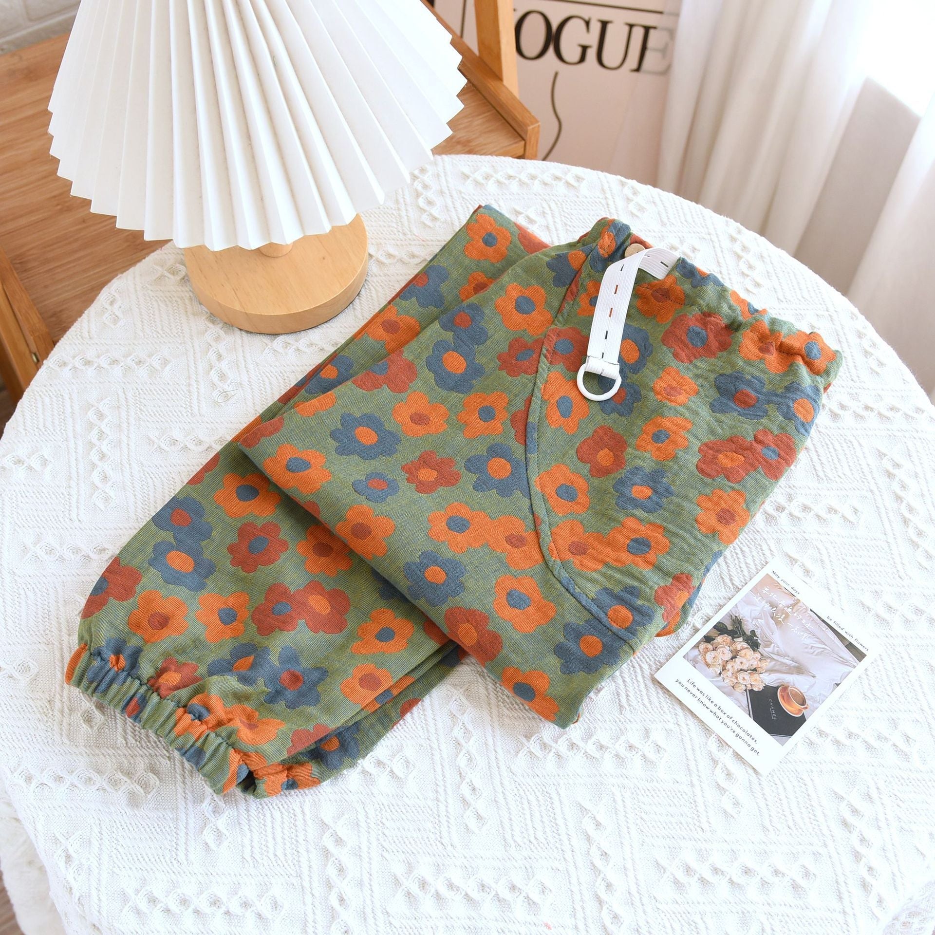 Yarn-dyed Jacquard Maternity Pants Four Seasons Thin Can Be Worn Outside P