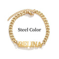 Bracciale da uomo Valstrend con lettere personalizzate, nome in inglese in stile elegante e moderno.