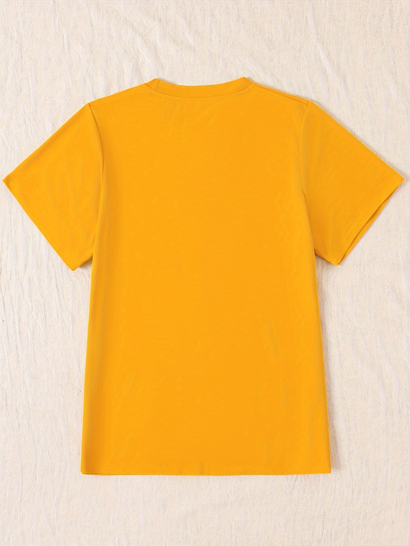 T-shirt donna Valstrend con stampa girasole, maniche corte, collo rotondo, casual estivo e primaverile