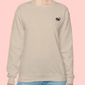 Kuro Neko Round Neck Cartoon Printed Sweatshirt