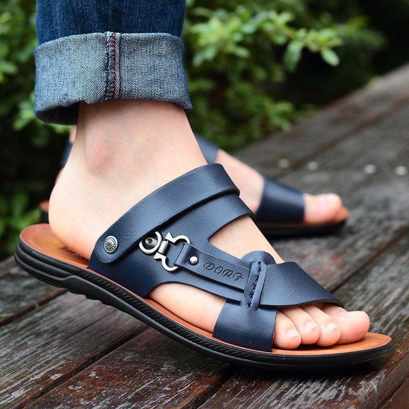 Scarpe da spiaggia Valstrend con design peep toe e stile trendy, slippers estivi comodi e alla moda per l'estate.