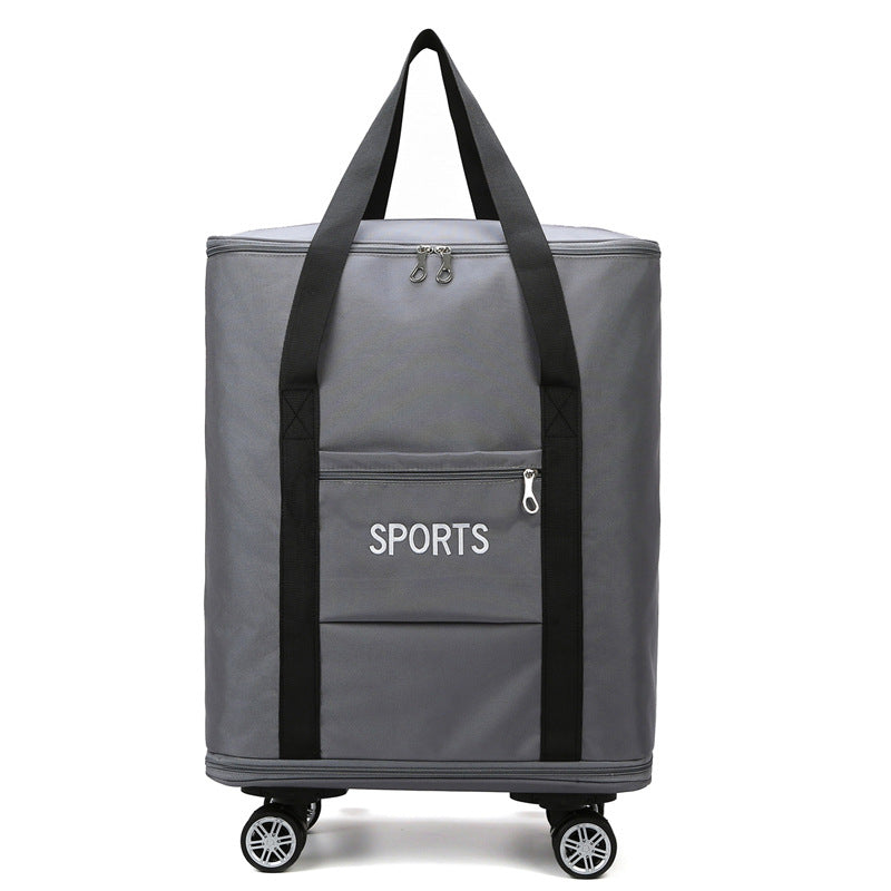 Borsa di stoccaggio espandibile universale con ruote rimovibili di grande capacità, ideale per organizzare e trasportare oggetti.