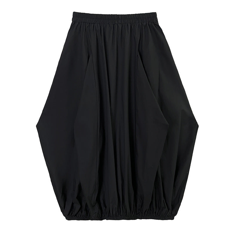 Gonna plissettata oversize da donna per primavera e autunno, stile largo e comodo, marca Valstrend shop.