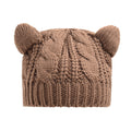 Cappello di lana fatto a mano con orecchie di gatto 3D carine, ideale per l'inverno, marca Valstrend shop.