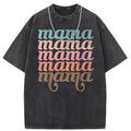 Maglietta donna Valstrend, T-shirt cortissimo in stile vintage con maniche corte e effetto lavato, stile street americano.
