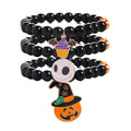 Bracciale gemello di Halloween Valstrend con pendente zucca fantasma e dettagli spaventosi, perfetto per la festa a tema.
