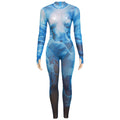 Body con stampa 3D aderente da donna, vita alta e slim fit, marca Valstrend, visualizzato in primo piano.