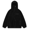 Cappotto caldo in lana di agnello da uomo Valstrend, taglio irregolare, stile elegante e adatto alle stagioni fredde.