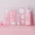Set di 6 prodotti per la cura della pelle alla ciliegia Valstrend, con creme e sieri in confezione elegante.