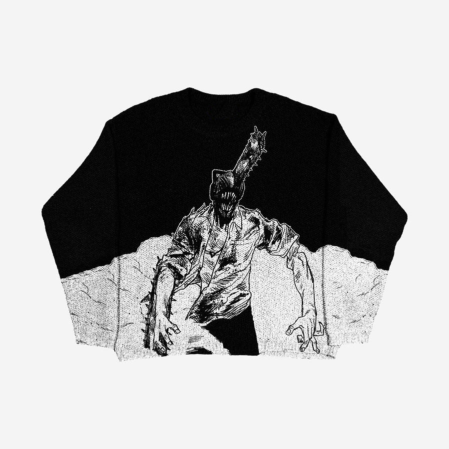 Maglione oversize nero e bianco con scollo tondo, vestibilità ampia, in morbido tessuto, marchio Valstrend shop.