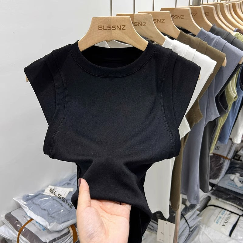 Niche Sleeveless Stitching Vest Top