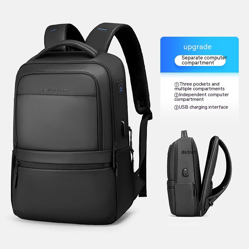 Zaino da lavoro Valstrend, grande capacità per laptop da 15,6 pollici, ideale per viaggi d'affari e uso quotidiano.