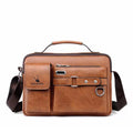 Borsa a tracolla casual da uomo Valstrend, stile moderno con dettagli in tessuto e cerniere, perfetta per uso quotidiano.