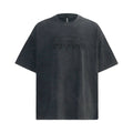 Retro High Street Skeleton Short-sleeved T-shirt Cotton Loose Distressed Top