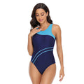 Color Matching One-piece Briefs Tight Training Competition Swimsuit