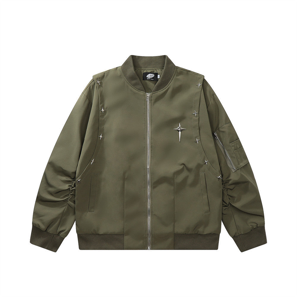 Giacca in metallo Fashion Metal XINGX da uomo, stile moderno con dettagli metallici, marchio Valstrend shop.
