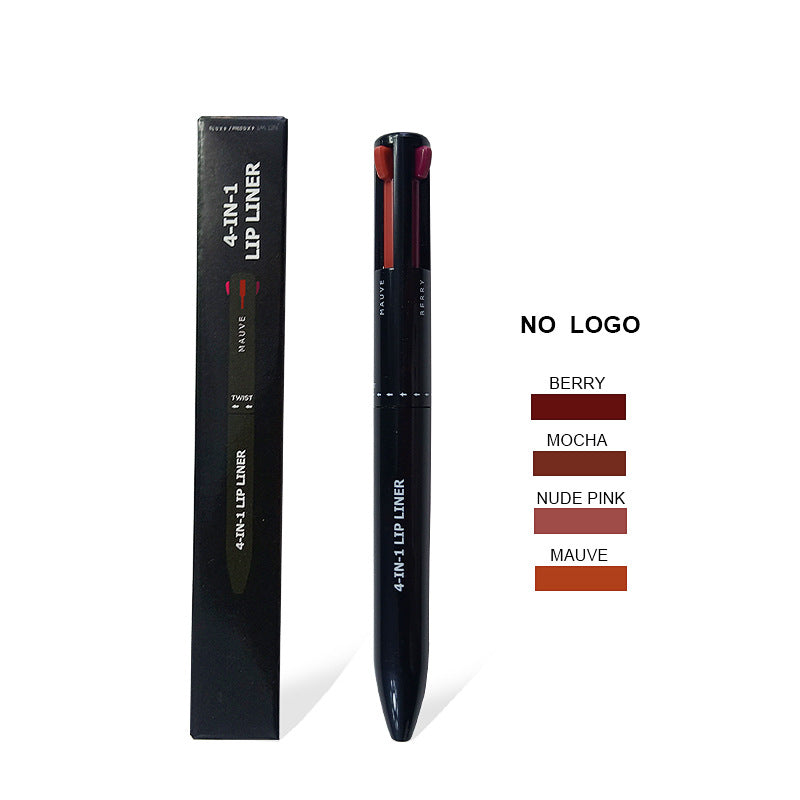Matita labbra e eyeliner waterproof Valstrend, penna a sfera per trucco durevole, facile da usare e dal colore intenso.