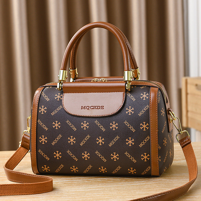 Grande borsa a tracolla portatile Valstrend, capiente, con tasche multiple e design elegante per uso quotidiano.