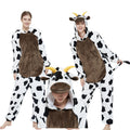 Pigiama one-piece in flanella con disegni di animali e arcobaleno, marca Valstrend, morbido e comodo per bambini.