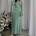 Vestito donna Valstrend slim fit a vita alta con patchwork, design elegante e moderno, tessuto morbido e confortevole.