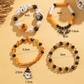 Bracciale Halloween con fantasmi e pipistrelli in stile fashion per donna, design Valstrend Shop, dettagli di fantasmi e pipistrelli neri